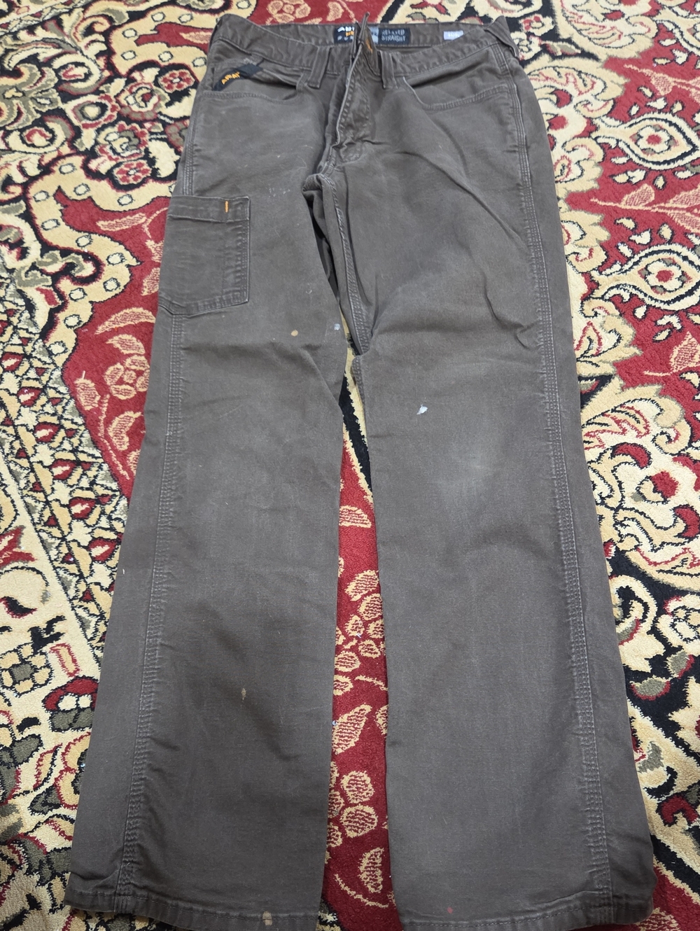 Ariat Men's Brown Work Pants - Straight Leg